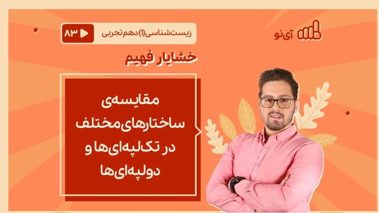 مقایسه‌ی ساختارهای مختلف در تک‌لپه‌ای‌ها و دولپه‌ای‌ها